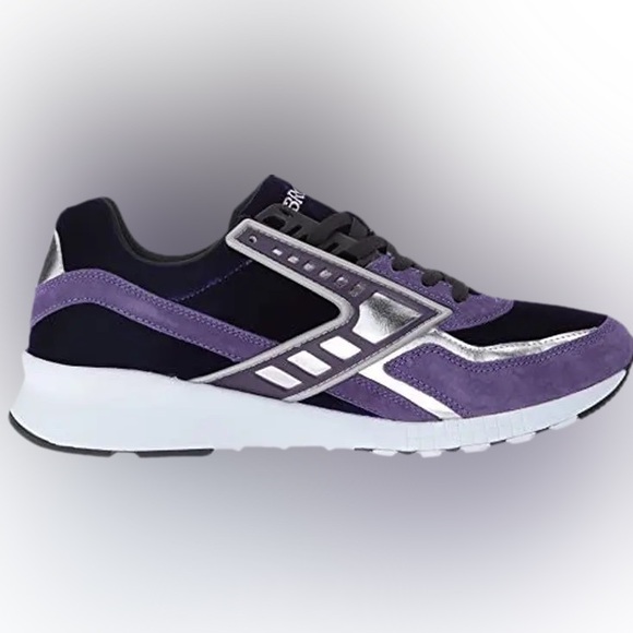 Brooks Heritage Regent Sneakers Purple Velvet Suede Silver Women’s Size 10 - Picture 9 of 9